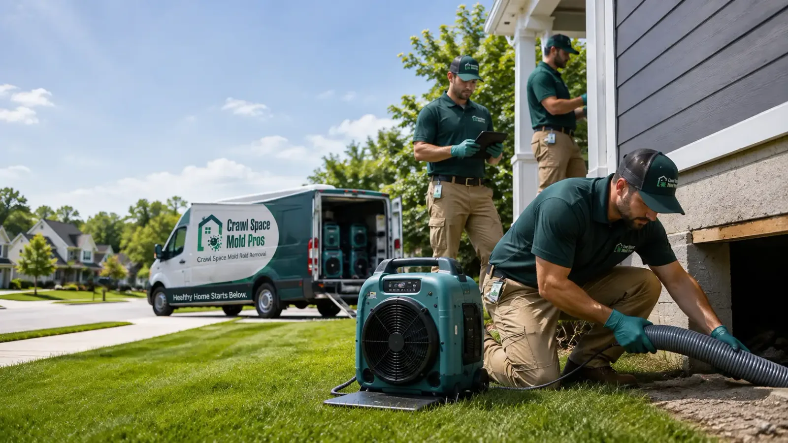 Crawl Space Mold Removal in Three Rivers, MI